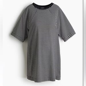 H&M Maternity- Black and White Striped Dress